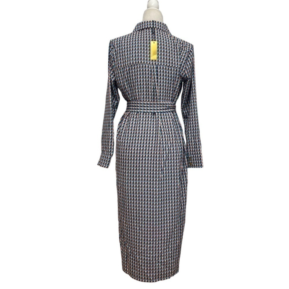 Alexia Admor Shirt Dress NWT Geometric Alexia Admor Shirt Dress Patterned Print - Picture 4 of 15